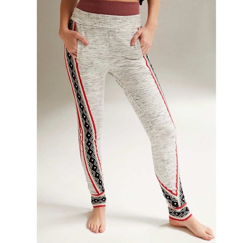 Free People Low-Rise Leggings in Heather Grey - Picture 3 of 4